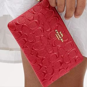 Coach corner zip wristlet